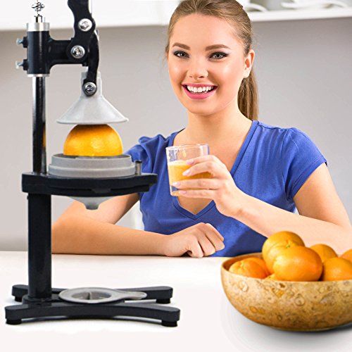 Zaksenberg Commercial Citrus Juicer Manual Presser: Press Freshly Squeezed Orange, Lime, Lemon, Grapefruit And Pomegranate Juice Like A Professional Chef. Xxl Extractor. Enameled Iron Fruit Juicers #TOP6
