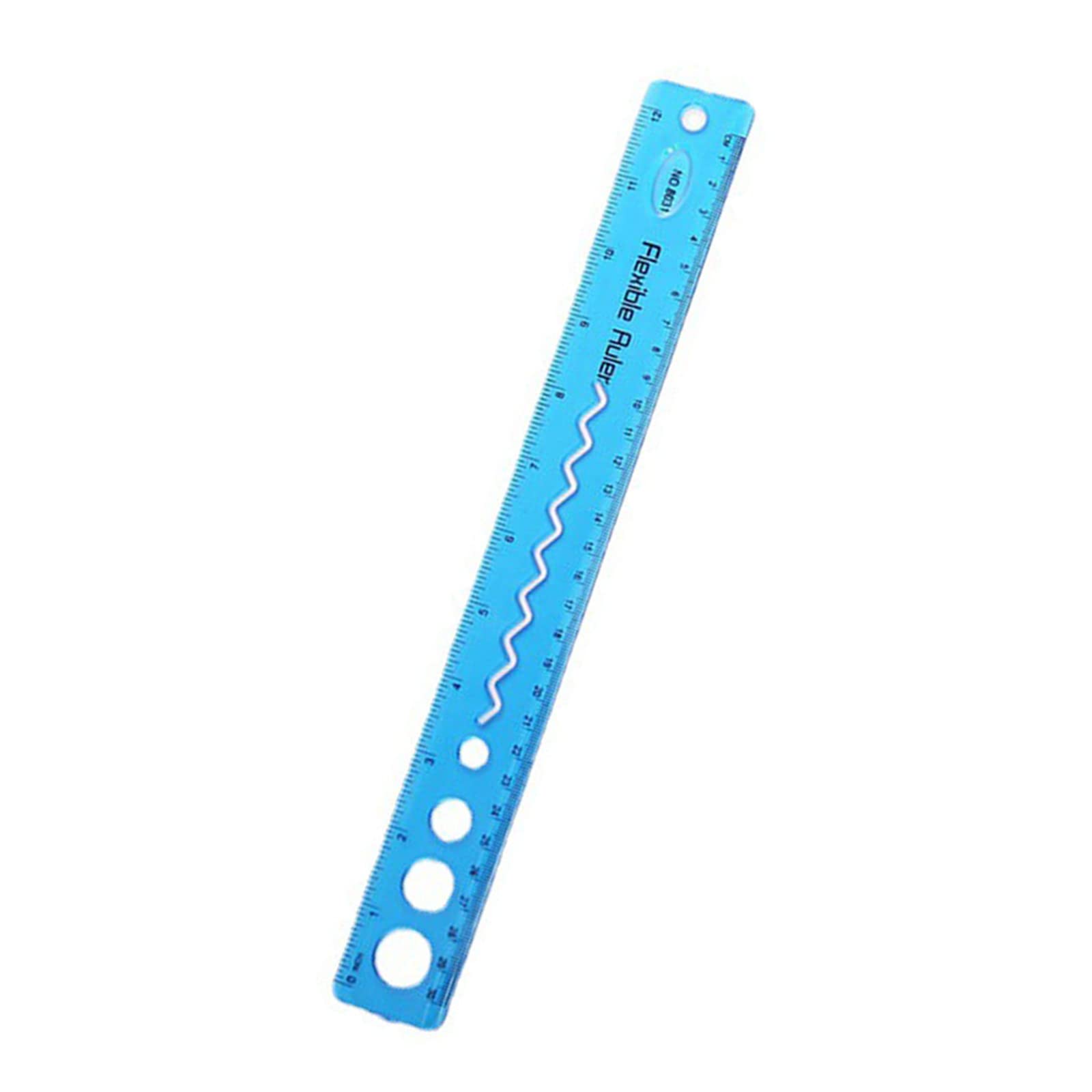 Genérico Flexibles Juego de Reglas,Reglas para Estudiantes plegable Transparentes Color Sólido Regla Suave de 30 cm con Doble Graduación Adecuada para Oficina,Escuela,Hogar