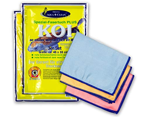 Chiffon microfibre KOI de 45x33 cm idéal pour le ménage de la maison, la voiture et le camping