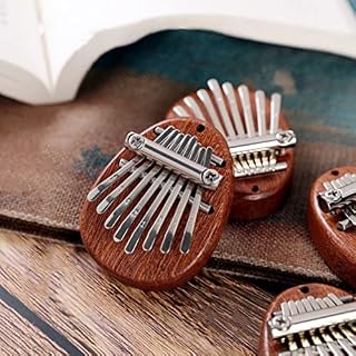 BIENKA Kalimba Pouce Piano 8 Tons avec Corde Portable Doigt Piano Bois Pouce Instrument de Musique for Débutant Musique… – Image 3