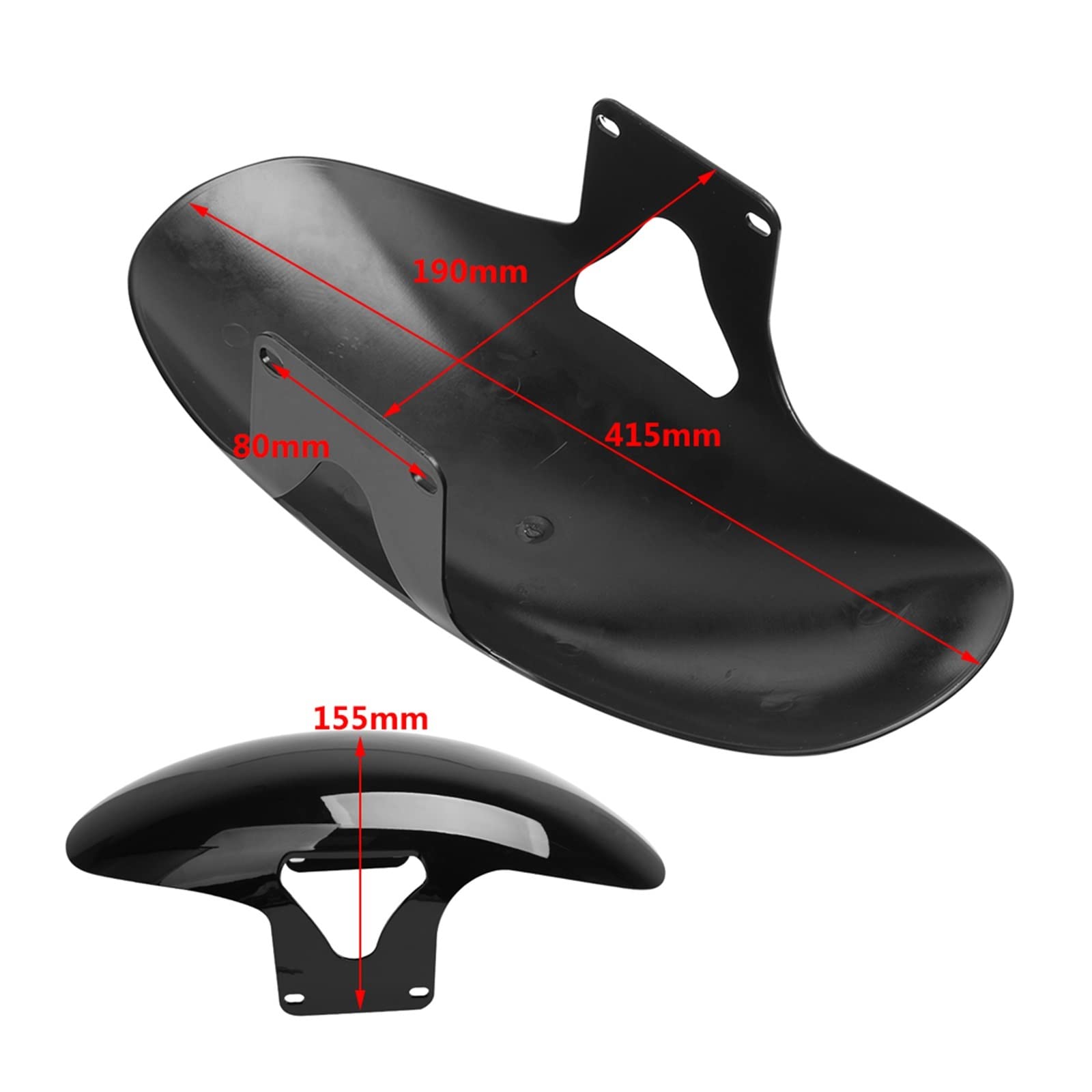 Parafango Motocicletta Nero Lucido Moto Parafango Anteriore Parafango Paraspruzzi Copertura Protezione Carenatura Per Softail Per M8 Fatboy FLFBS FLFB 2018-2022 Fender Motocicletta