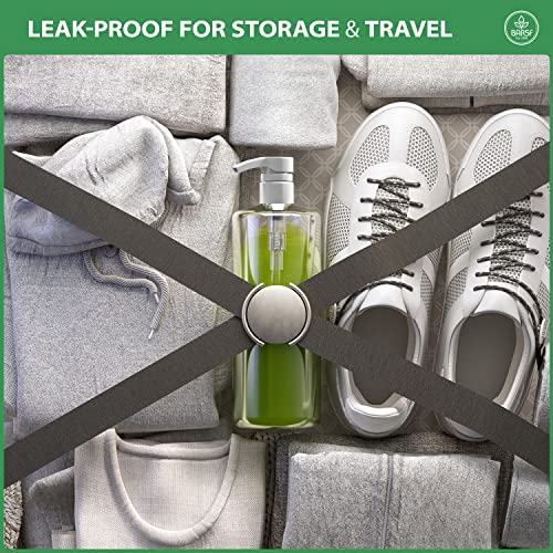 Bar5F Empty Shampoo Bottles, Large 32oz Pump Bottle Dispenser Empty Clear BPA-Free, Made in USA, 3-Pack4