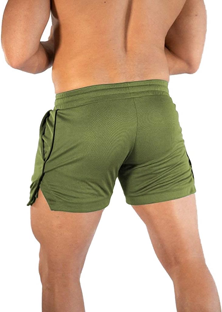 EVERWORTH Men's Athletic Shorts Gym Workout Short Shorts Casual Shorts Running Bodybuilding 5 Inch Inseam Shorts - Image 4