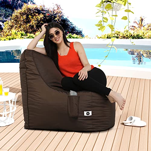 Image of Amazon Brand - Umi. All Weather /Outdoor Rester Bean Bag Cover (Without Beans) Brown, Size- XXXL