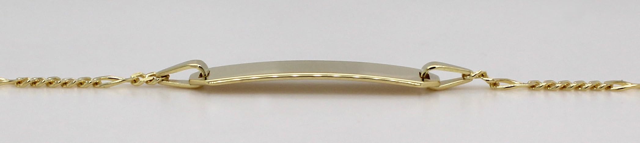 Ch.Abramowicz Gravur Armband ID Gold 333 8 Karat poliert massiv 14