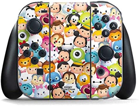 Skinit Decal Gaming Skin Compatible with Nintendo Switch (2017-2021) Joy-Con Controller - Officially Licensed Disney Tsum Tsum Close up Characters Design