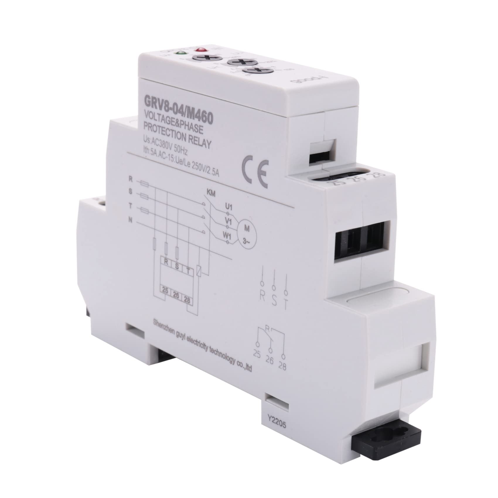 Tlilyy GRV8-04 M460 3 fases de voltaje para monitoreo relé de fases de sucesión de fallos protección de voltaje y relé de vigilancia