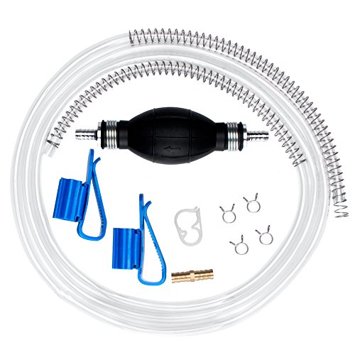 ZITRADES Siphon Pump for Gasoline Oil Liquid Fuel Transfer Pump Manual Hand Water Pump Kit