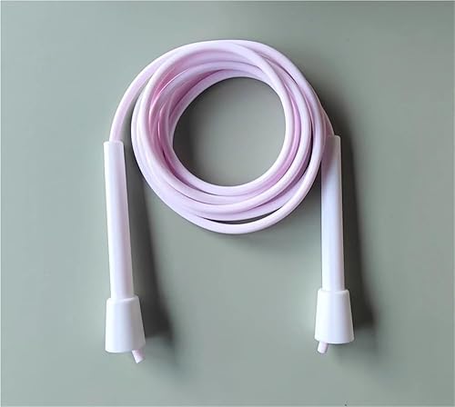 Miniatura 2 de Cuerda de saltar ligera para fitness y ejercicio, cuerdas ajustables con asas de plástico, 0.236 in de diámetro PVC vinilo saltar cuerda ra mango