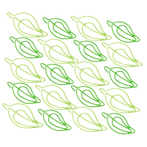 Trombones colorés feuille STOBOK pince papier fantaisie pour accessoire de bureau original