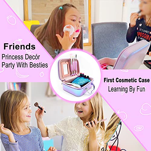Kids Makeup Set for Girls - Non Toxic Washable Mermaid Makeup Kit, Little Mermaid Toys for Girl 5-7, 8-12，Princess Dress up Beauty Vanity Set，Ideal Party Gifts for Halloween Christmas and Birthday by 10Leccion - Image 4
