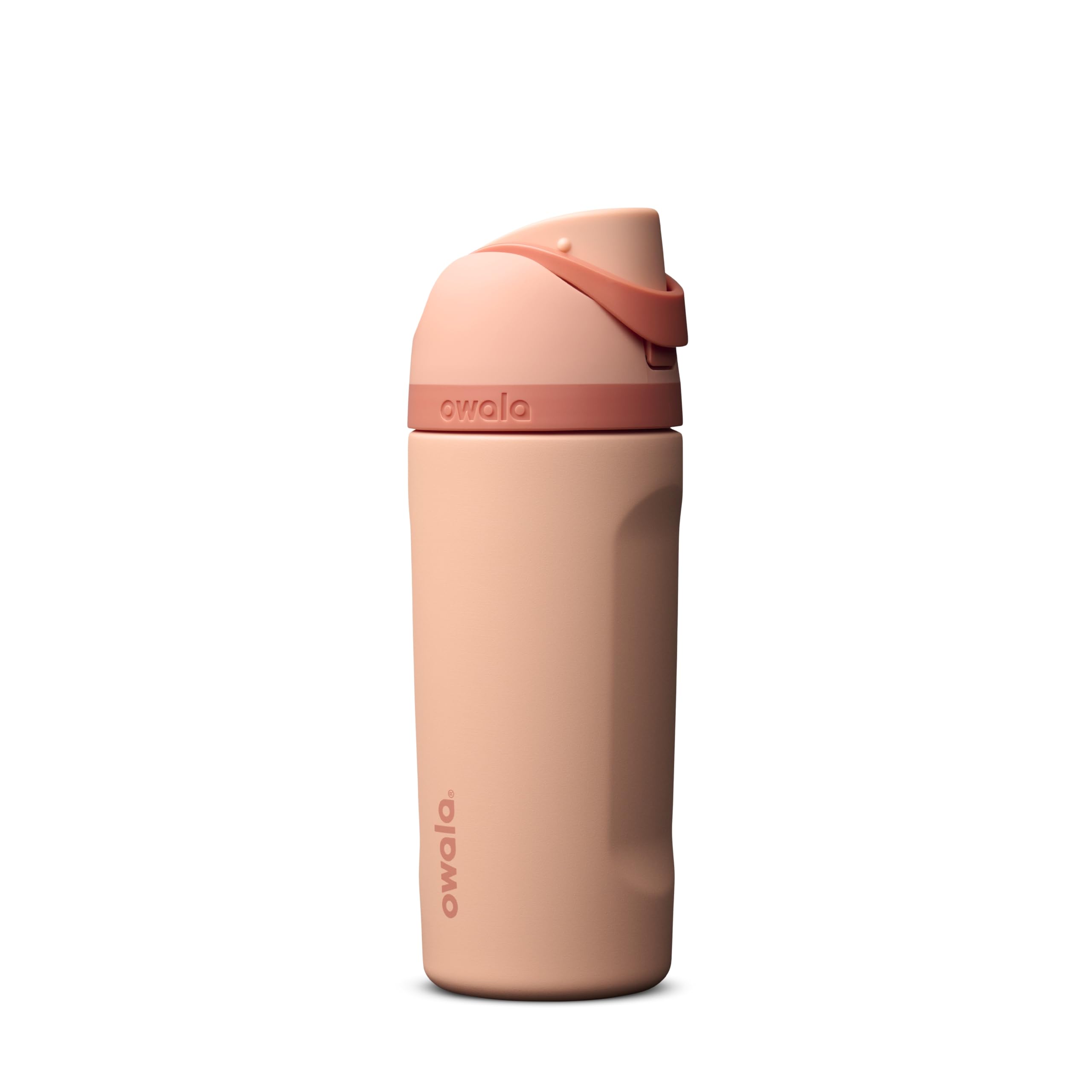 Owala Kids FreeSip Insulated Stainless Steel Water Bottle with Straw for Sports, Travel, and School BPA-Free Sports Water Bottle, 16 oz, Peach of Mind — image 1
