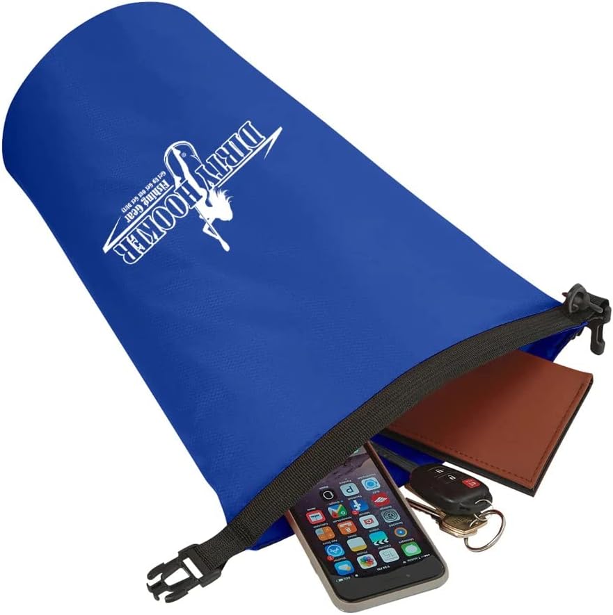 Dirty Hooker Fishing Gear Waterproof Dry Bag 5L – Waterproof Storage Bag for Kayaking, Beach, Rafting, Boating, Fishing – Waterproof Backpack - Fishing Accessories for Men and Women (Blue)