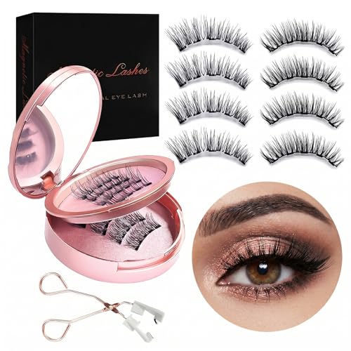 Magnetic Eyelashes with Applicator Magnetic Lash No Glue or Eyeliner Need