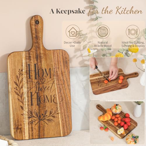 House Warming Gifts New Home,Housewarming Gifts New Home,New Home Gift Ideas,Closing Gifts for Home Buyers with Mugs,Coasters,Cutting Board,Storage Basket for Women Men Couples - Image 2