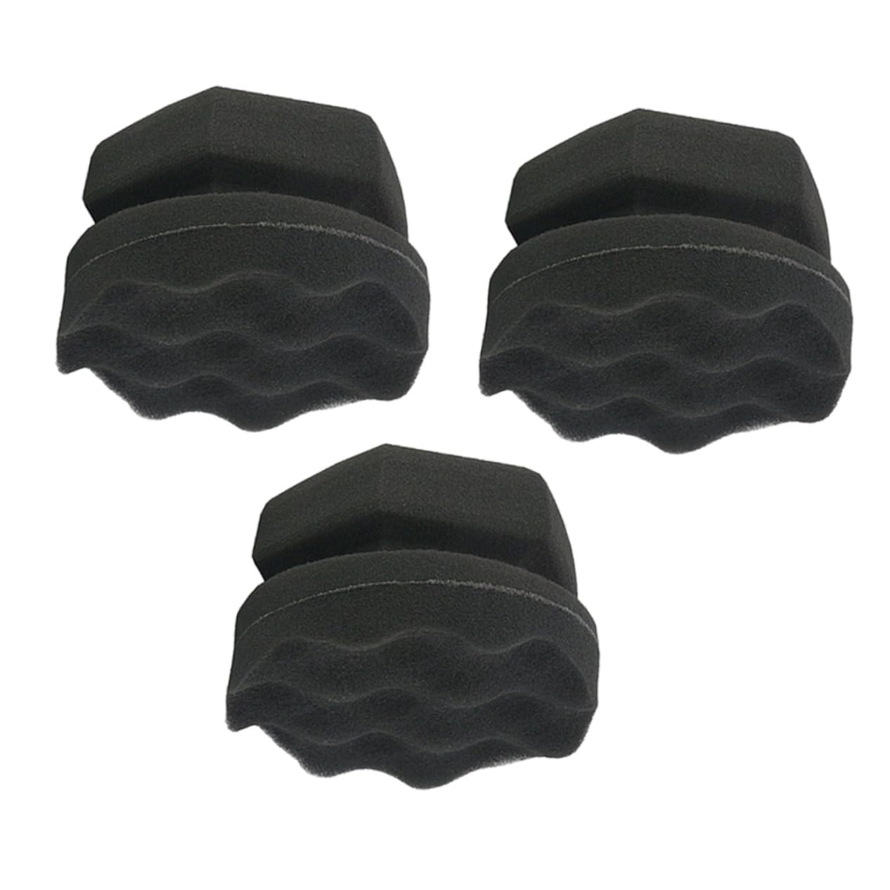 ibasenice 9piezas Esponjas De Pulido y Cera Para Vehículos De Esponjas De Aplicación De Alta Densidad Para Limpiar y Abrillantar Interiores y Exteriores Del Coche Fácil De Usar Sin