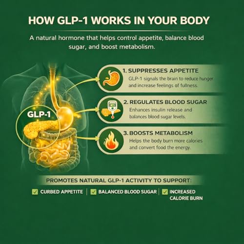 Image of Simply Human Daily GLP-1 Weight Loss Supplement | GLP-1 Activator Supplement for Appetite Control & Fat Burn - Supports Natural GLP-1 Hormone, Blood Sugar Balance & Metabolism (15 Servings)