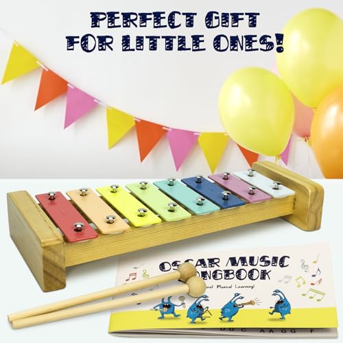 Image of Baby Musical Instruments Set for Toddlers 1-3 Music Toys with Xylophone | Toddler Musical Instruments, Montessori Wooden Toys, Percussion Instruments, Songbook, Preschool Learning, Birthday Gift