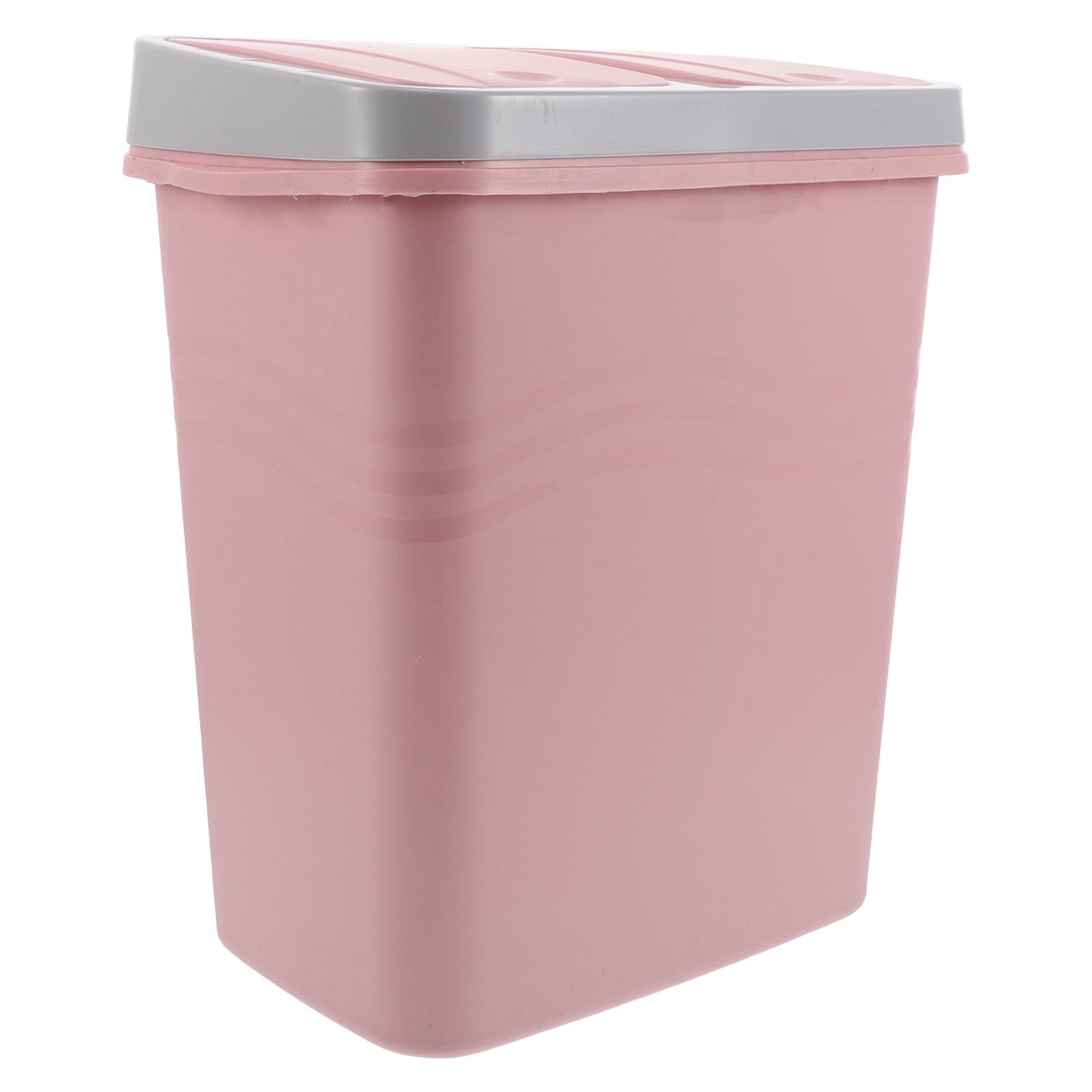 Poubelle et Plastique Rose Double Compartiments avec Couvercle, Tri Amélioré et Utilisation Conviviale Cuisine Salle de Bain
