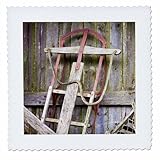 Square dimensions (in inches): 6 L x 6 W, image dimensions (in inches): 4 L x 4 W 100% poloyester; image is soft to touch. Made in USA Edges have pinking shear cut Image will not fade with washing. Image not a transfer, part of material