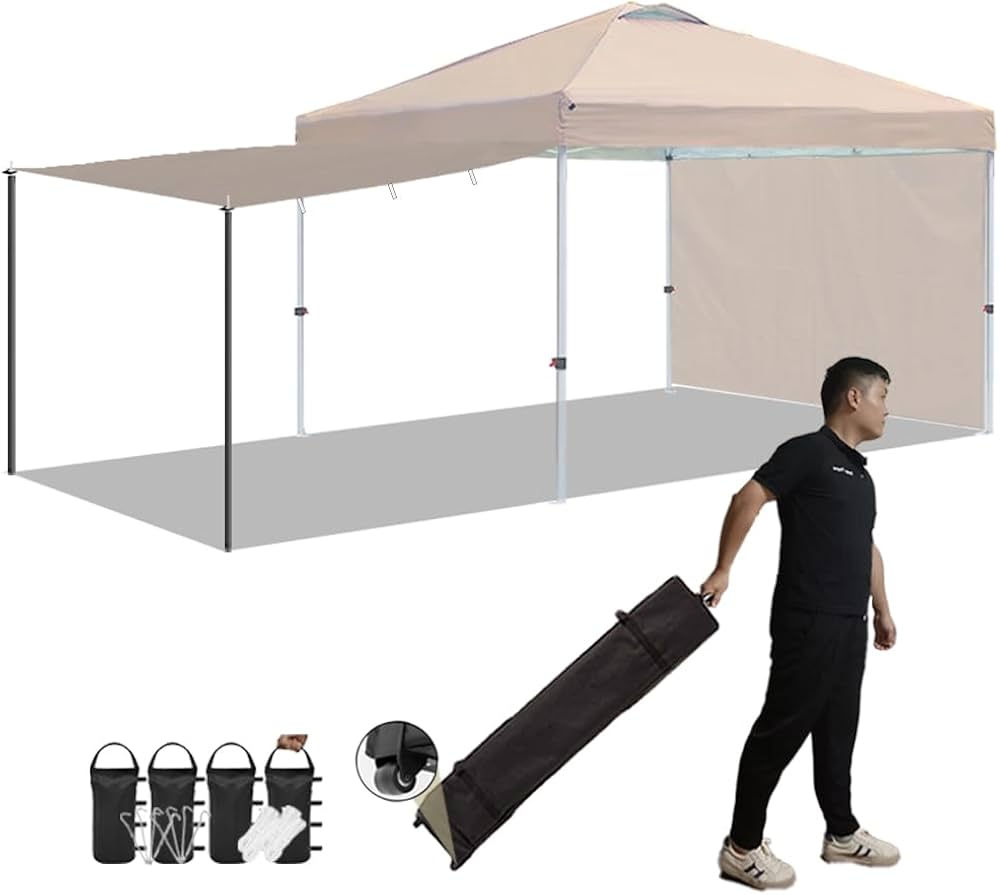 Amazon | ToopTapu ワンタッチタープテント 【日陰エリアを拡張