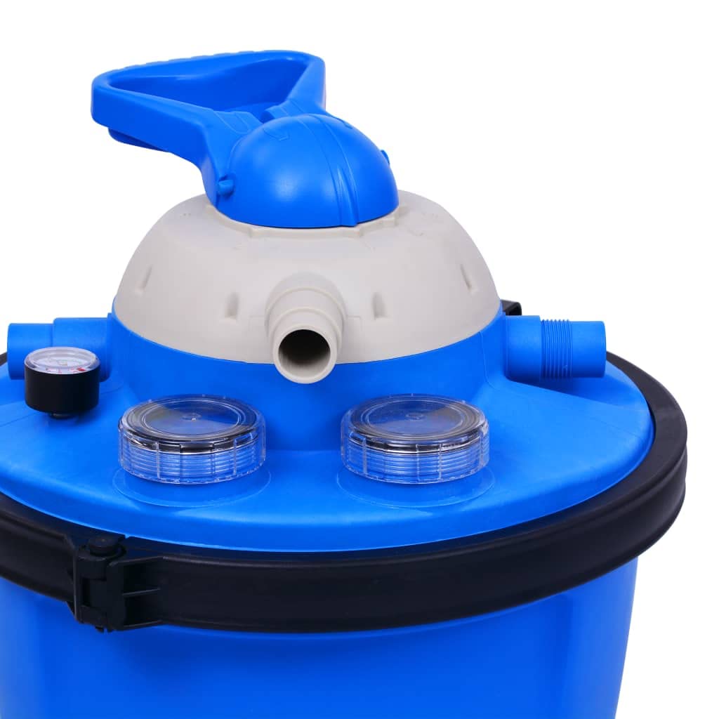 vidaXL Bomba Filtro de Arena con Temporizador 550 W Limpieza Patio Circulación Dispositivo Tanque Almacenamiento Agua Aire Libre Exterior Camping