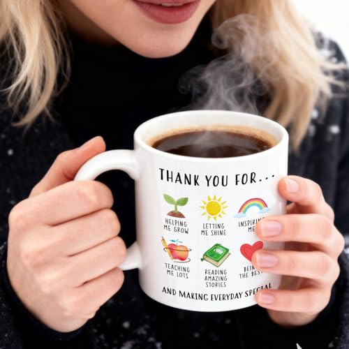 Taza de cerámica multicolor 11 onzas miniatura 2