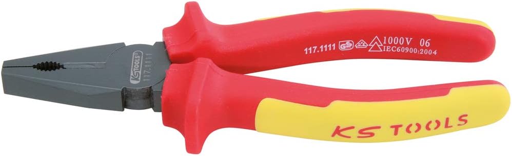 KS TOOLS ERGOTORQUE VDE Combination Pliers, 170mm