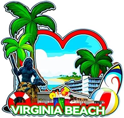 Virginia Beach Vermon USA Magnet Fridge Magnet Wooden 3D Landmarks Travel Collectible Souvenirs Decoration Handmade -1964 image 5