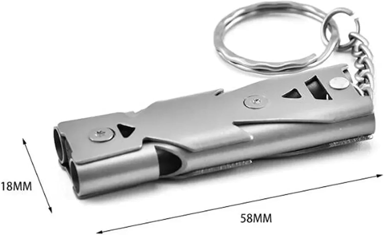 Emergency Whistle 10Pcs Double Pipe Emergency Whistle Keychain Loud Survival Tool for Outdoor Hiking Camping Rescue Alarm Signal Safety Gear