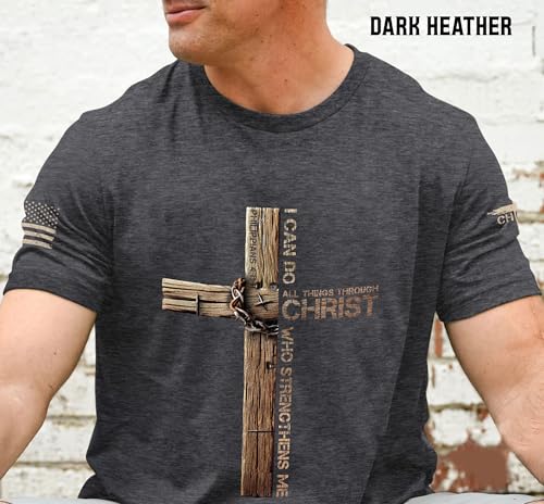 I Can Do All Things Through Christ Shirt, Jesus Shirts for Men, Christian Shirts for Men 13