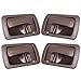 SCITOO Interior Door Handle Compatible with 1992-1996 for Toyota for Camry Brown Interior Driver Left Passenger Right Interior 4pc Replace Handle