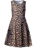 Big Girls Dresses Tan Leopard Little Fairy 8t 9t Kawaii Animal Floral Print Brown Polka Dot Nice Ruf