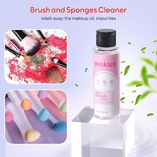 2PCS Makeup Brush Cleaner For Brushes, Sponge and Puff 8.1 Fl Oz,Deep Cleaning makeup brush cleaner solution - Thumbnail 2
