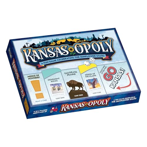 Late for The Sky Kansas-Opoly juego de mesa familiar miniatura 1