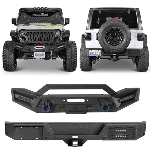 Jeep Gladiator Sport Vs. Sport S Trims | Jeep Pickup Truck Comparison 7 Hooke Road JL Front and Rear Bumper Set for 2018-2025 Jeep Wrangler JL & Unlimited 2/4 Doors,...
