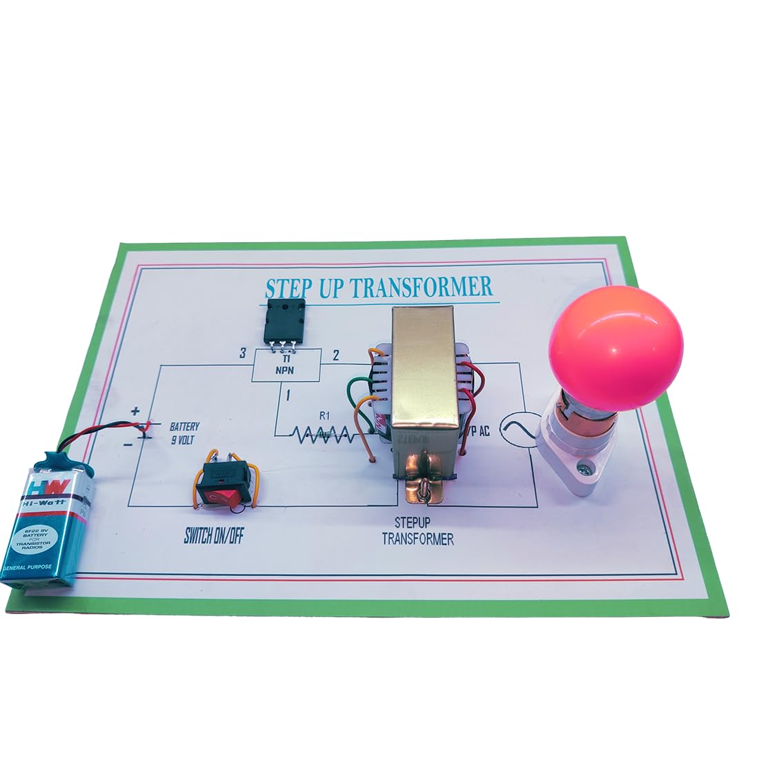 Step UP Transformer Working Model and Project for Student.-image-38