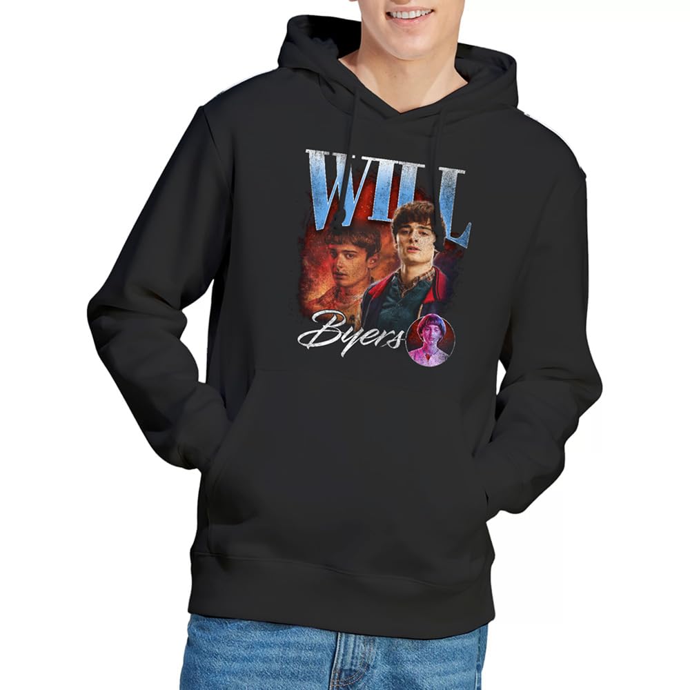 Stranger Things Will Homage Unisex Hoodie, Black, Small