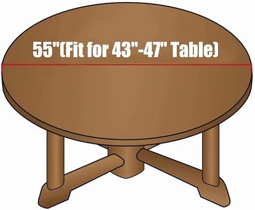 Miniatura 3 de SUPNON Mantel redondo con bordes elásticos para Acción de Gracias, otoño, decorativo, para vacaciones, cenas, ocasiones especiales, estilo 058, apto