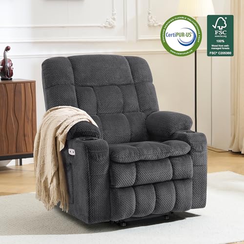 Image of MCombo Small Dual Motor Power Lift Recliner Chair for Petite Elderly, 7893