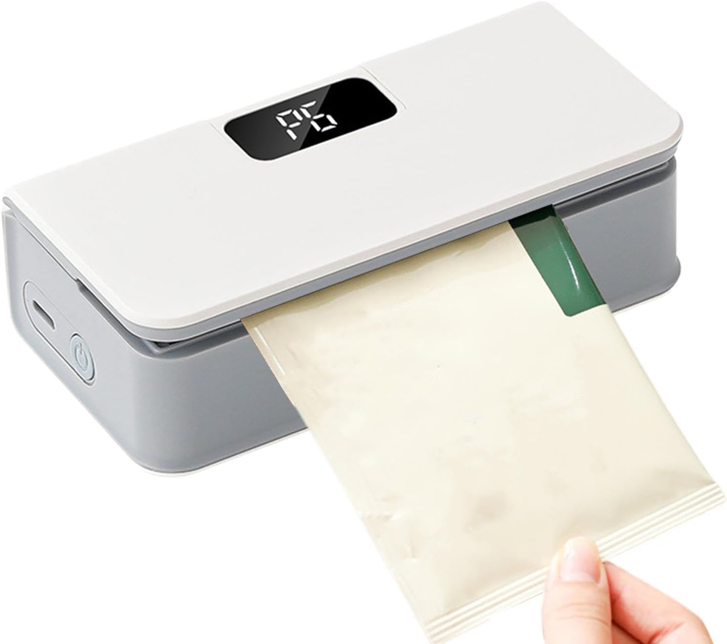Portable Food Bag-Sealer - Rechargeable Magnetic Cutting System, Snack Package Closure Tool Accessory, Durable Storage Solution | Home Use During Daily Grocery Storage And Food Packaging Organization