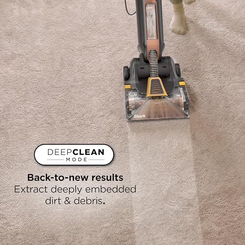 Image of Shark CarpetForce Ultra Upright Carpet Cleaner with HairPro, PowerFins Brushroll, Two Cleaning Modes, Deep Clean Ultra Solution, Powerful Stain and Odor Removal, Copper, EX551
