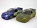 KiNSMART Set of 2 Subaru 2007 Impreza WRC 1/36 Scale Diecast Metal Model - Blue