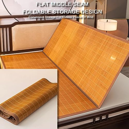 Esterilla de bambú verano 190x135cm con funda de almohada reversible 8