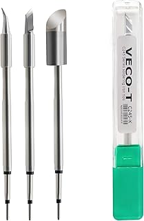 3PCS Soldering Iron Tips,C245-K J02 C8 Replacement for C245-939 786 301, Lead Free Heating Core,Constant Temperature, Compatible with JBC Soldering Station