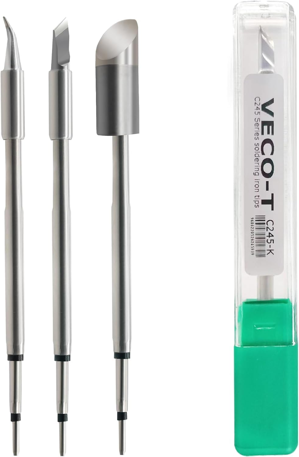 3PCS Soldering Iron Tips,C245-K J02 C8 Replacement for C245-939 786 301, Constant Temperature, Compatible with JBC Soldering Station