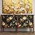 Fvlow Glowing Floral Peel and Stick Wallpaper Vintage Dark Green Wallpaper Vinyl Wrap Kitchen Worktop Covering Self Adhesive Thick Flowers Contact Paper for Cabinets Drawers Sticker Decor 17.4" x 394"