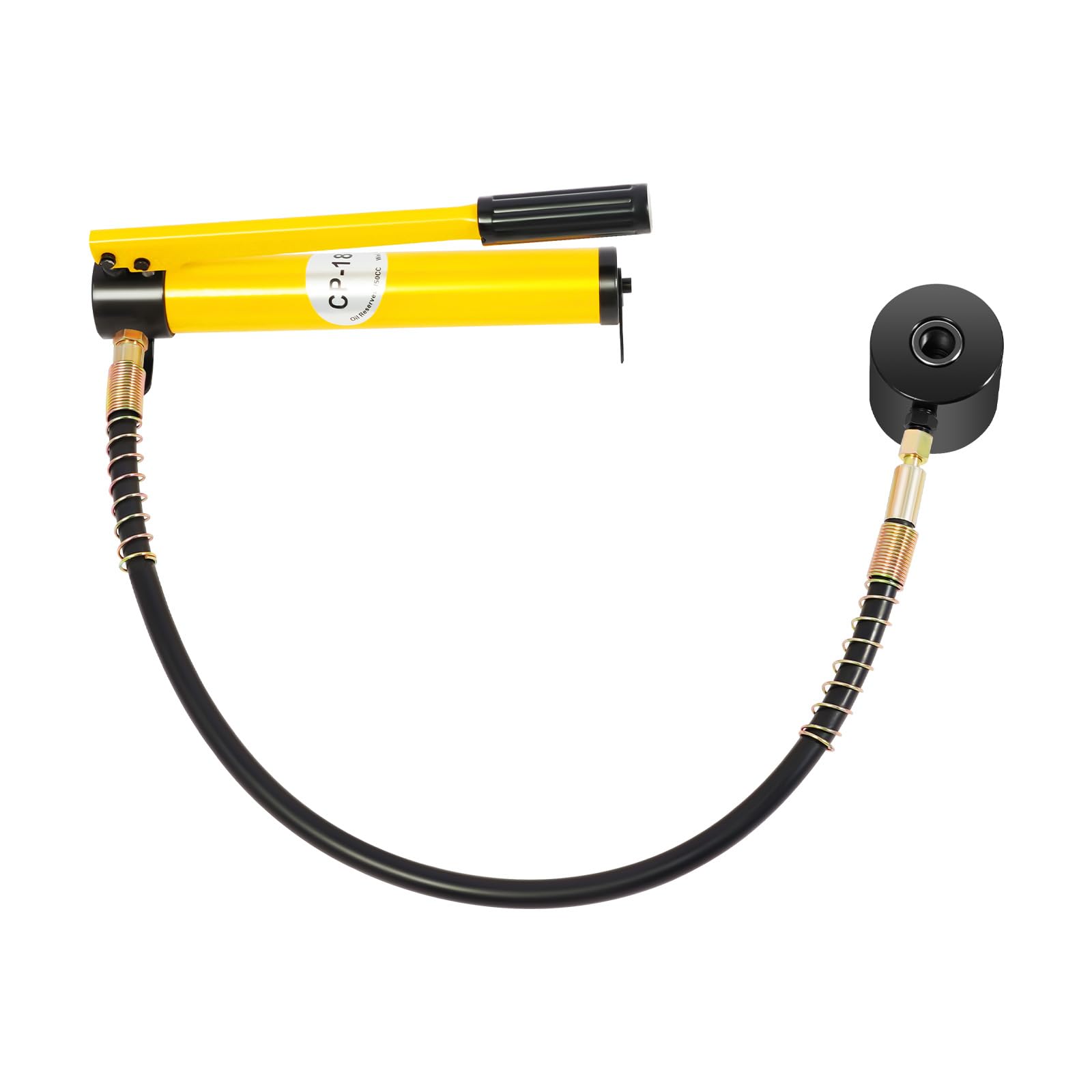 SYK-15 Perforatrice idraulica per lamiera, trapano idraulico manuale, colore giallo, design robusto per installatori elettrici e artigiani