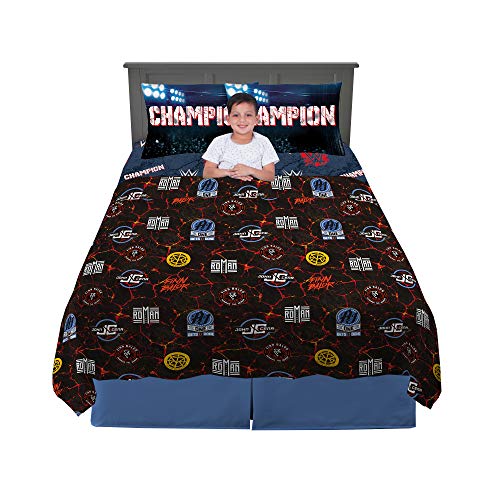 Franco Kids Bedding Soft Microfiber Sheet Set, 4 Piece Full Size, WWE Super