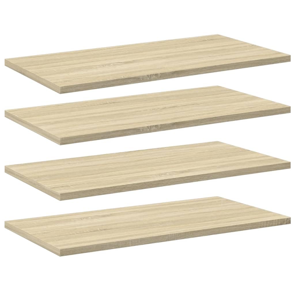vidaXL 4x Bookshelf Boards Living Room Kitchen Furniture Shelf Accessory Extra Shelf Panel Replacement Bookshelf Board Sonoma Oak Engineered Wood โ image 1